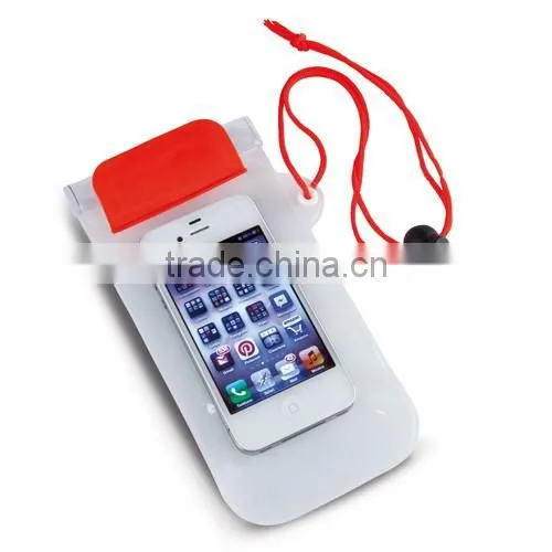 Waterproof beach purse with head string waterproof phone bag