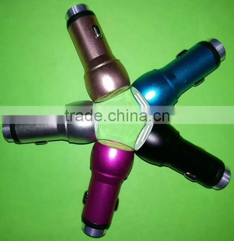New itme promotional portable torch shape usb car charger