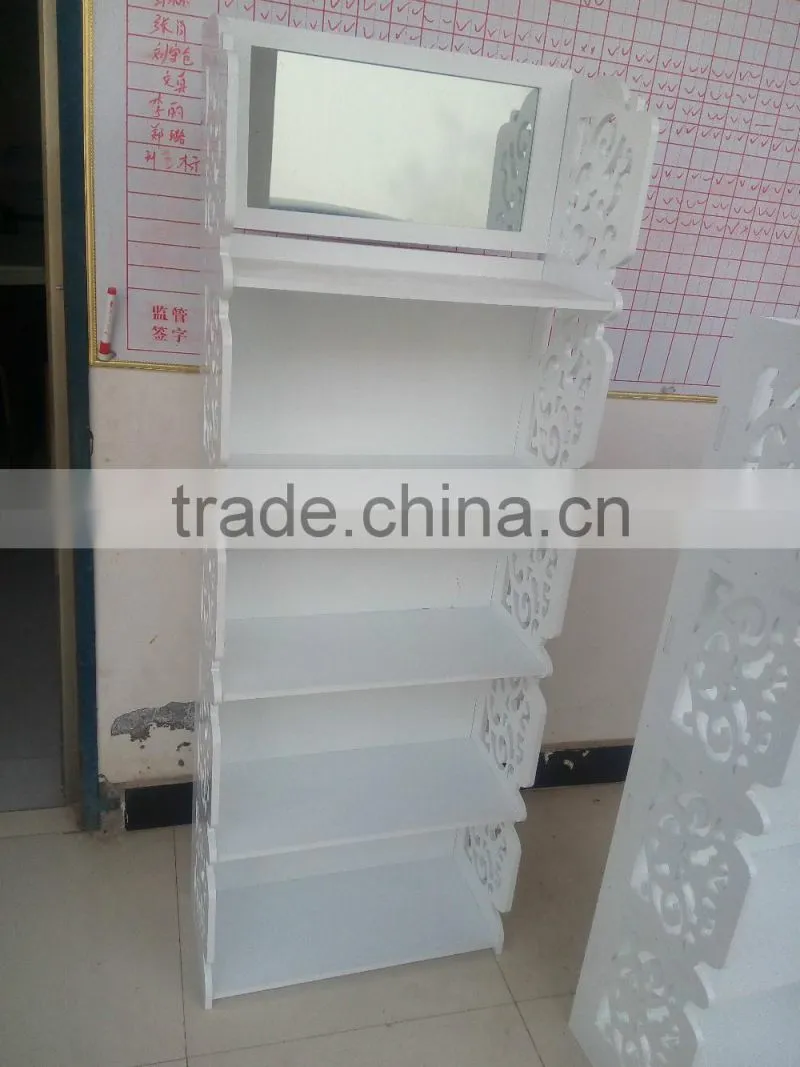 2016 New Style White Classical Wood Storage Cabinet /Bookshelf