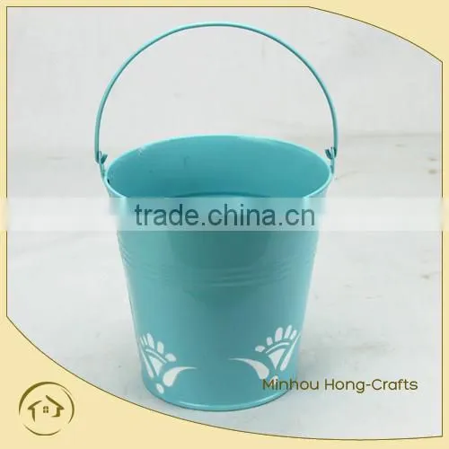 Marks and Spencer! Printed garden pails small metal buckets