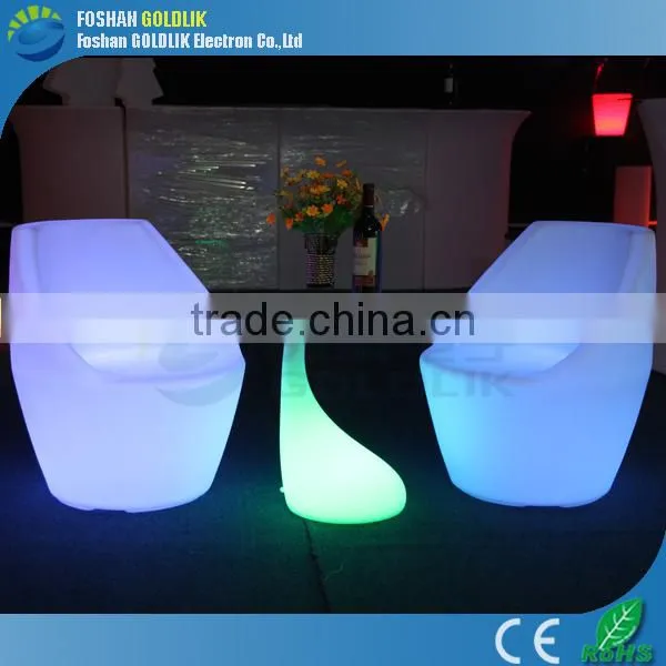 Hot Sale Home Furniture Bedside Table with LED Light
