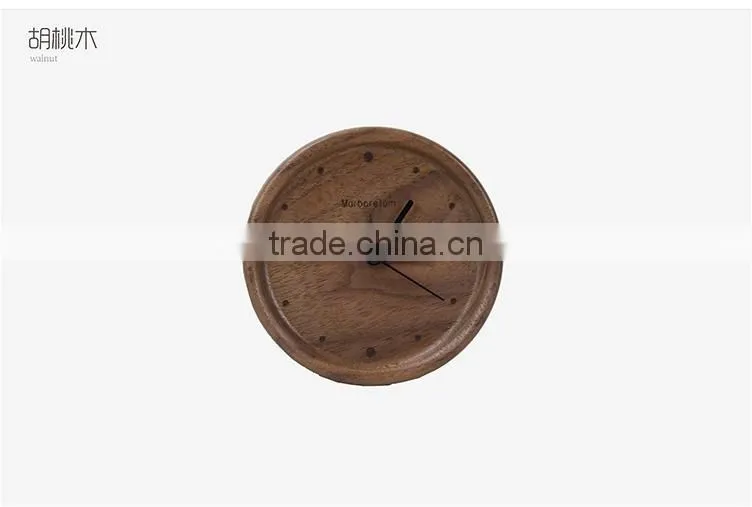 Carbon baking wooden wall digital clock