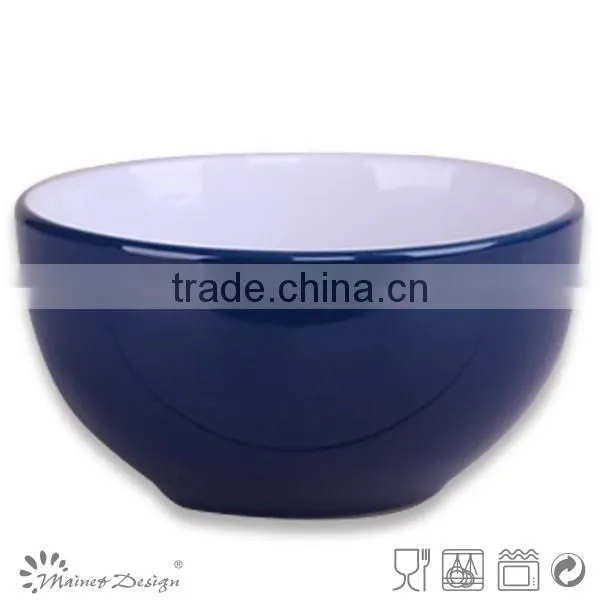 stoneware bowls with purple white color dinnerware 5.5 inch stoneware two-tone color bowls
