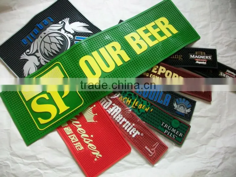 Drinkpromo branded bar mat PVC rubber bar mat
