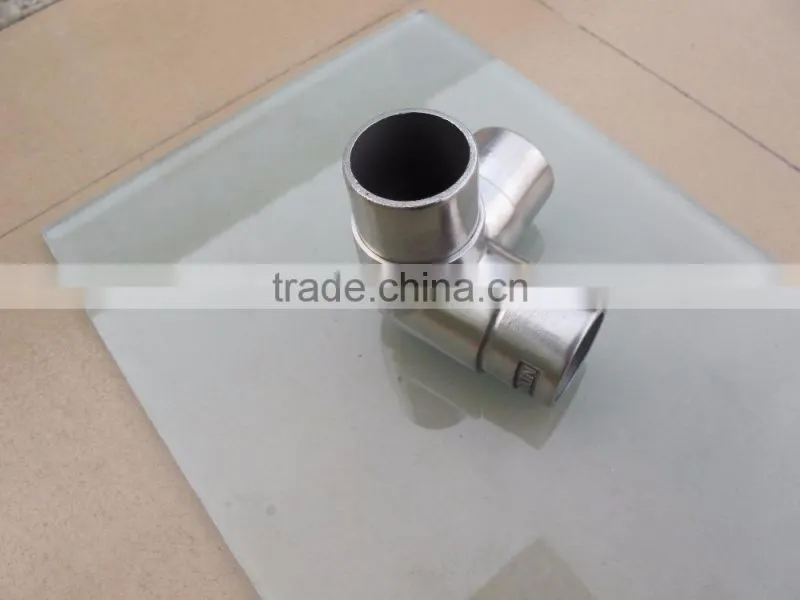 Stainless steel 3 way pipe connector