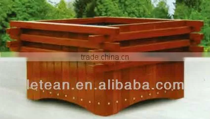 New design landscaping wooden garden flowerpot LT-2127L
