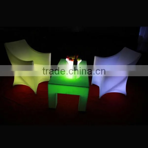 Hotsell in Europea LED merry sofa with colors changed home furniture led sofa