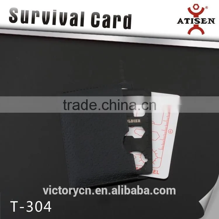 Colorfull Black multi card ,stainless steel survival multi-functional in one card
