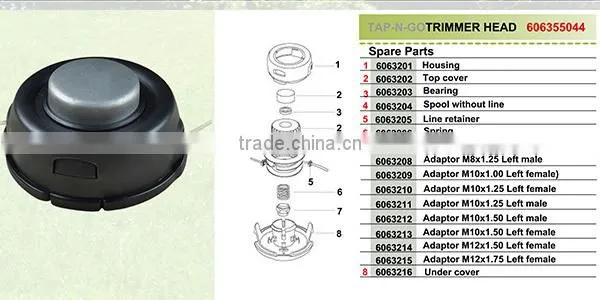HUS T35 X Auto Feed Tap 12MM Trimmer String Head Replacement