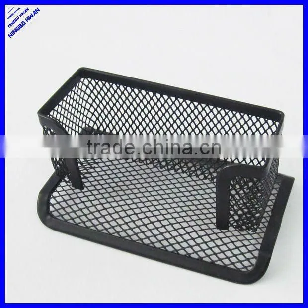 2014 new design fancy metal mesh business card holder
