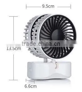 USB desktop folding fan, portable office couple double headed small fan LS Eplus
