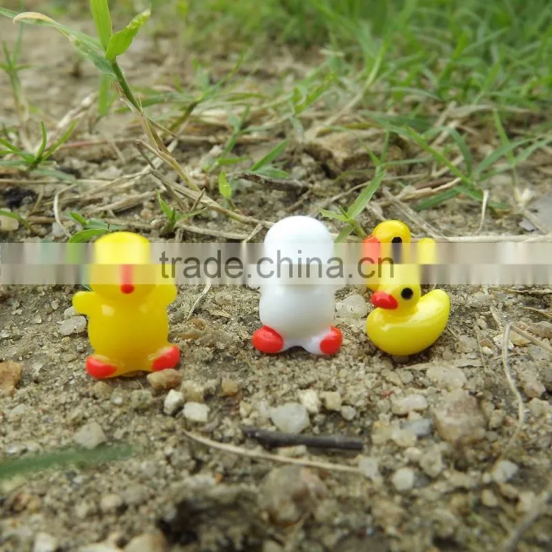 Mini CUTE fashional Resin decoration, Mini yellow duck Micro landscape furnishing articles