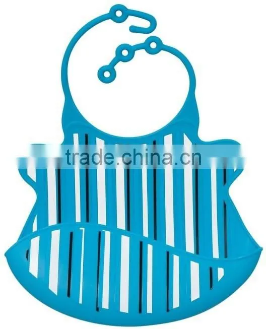 Wholesale bandana plain white silicone baby bib