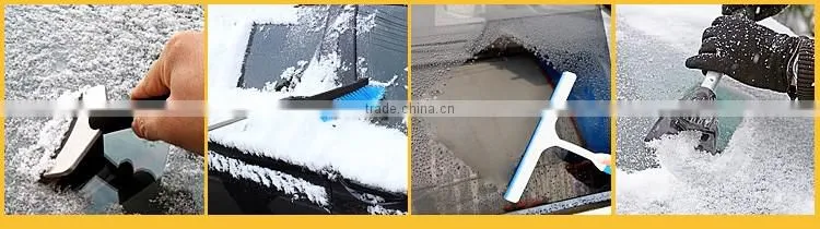 Multi-functional portable car Plastic Triangle Ice Scraper