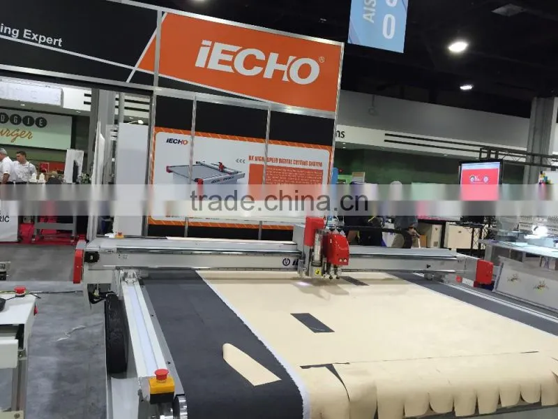 IECHO Leather Car Seat Cover Cutting Machine with Electric Oscillating knife