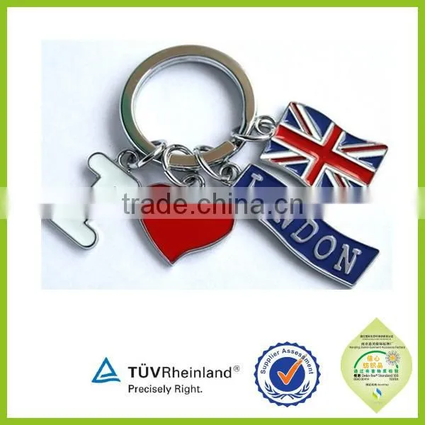 Souvenir gift customized metal car keychain