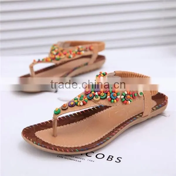 HFR-JS21 fashion boho style 2015 ladies sandal shoes