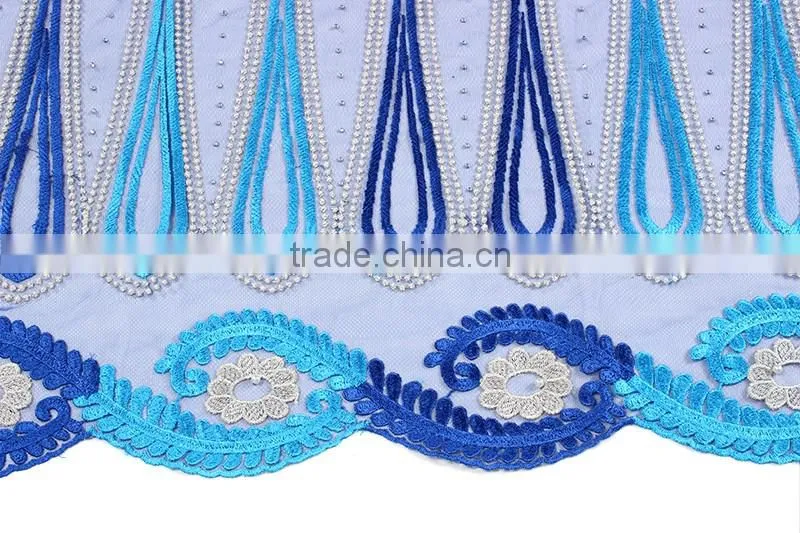 Hottest Latest African Lace Fabric 2016 Many Colors Malaysia Lace Embroidery Fabric