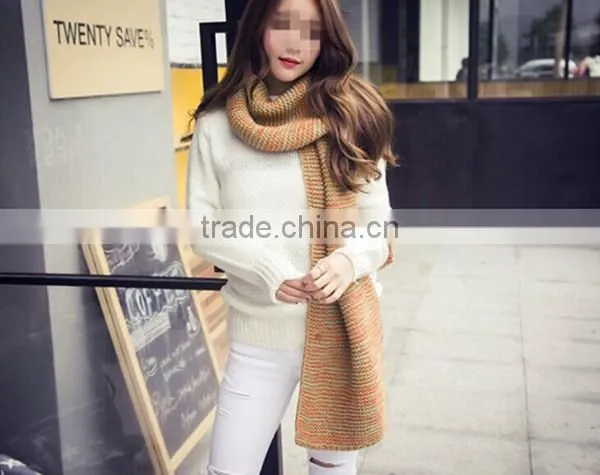 winter latest fashion elegant wear Korean style special blending knit men and women new scarf made in china
