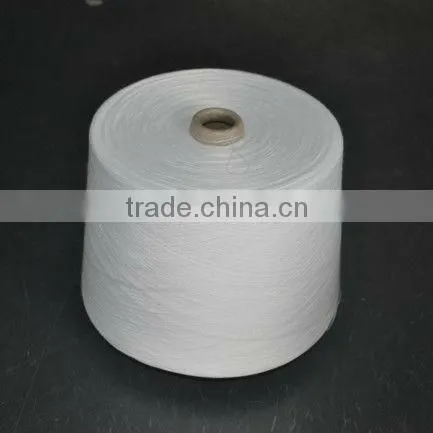 Raw White 100% Polyester Spun Yarn