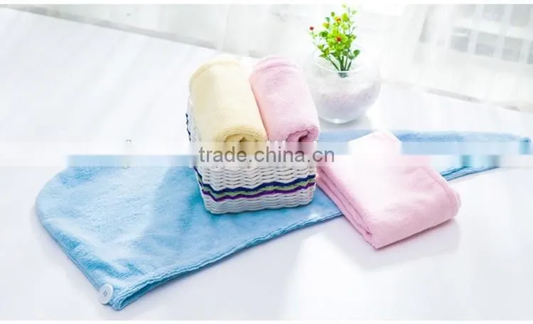 Embroidered logo turbie twist hair towel microfiber