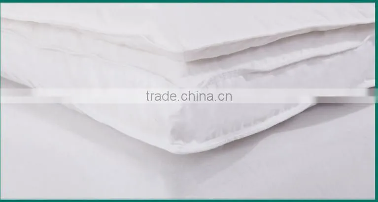 White Goose Down and Feather Filling Mattress Topper mattress pad