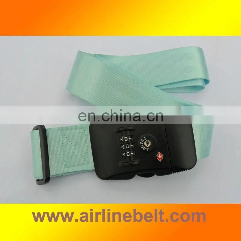 Top classic Seatbelt TSA fashion luggage belts for luggage
