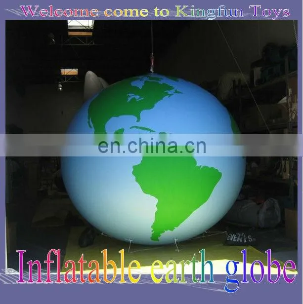 Earth globe inflatable helium ball