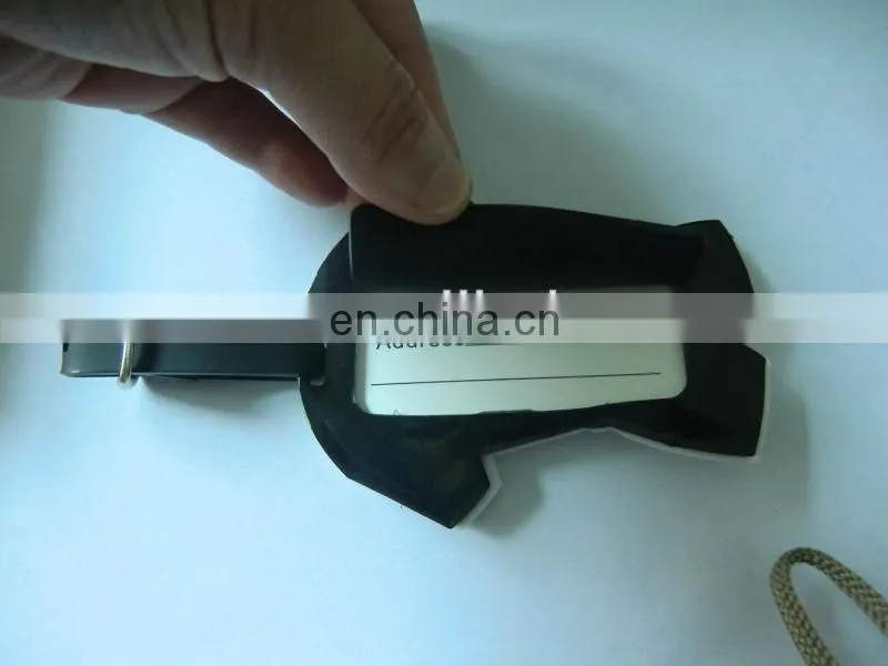 newest polo shirt shape silicone luggage tag