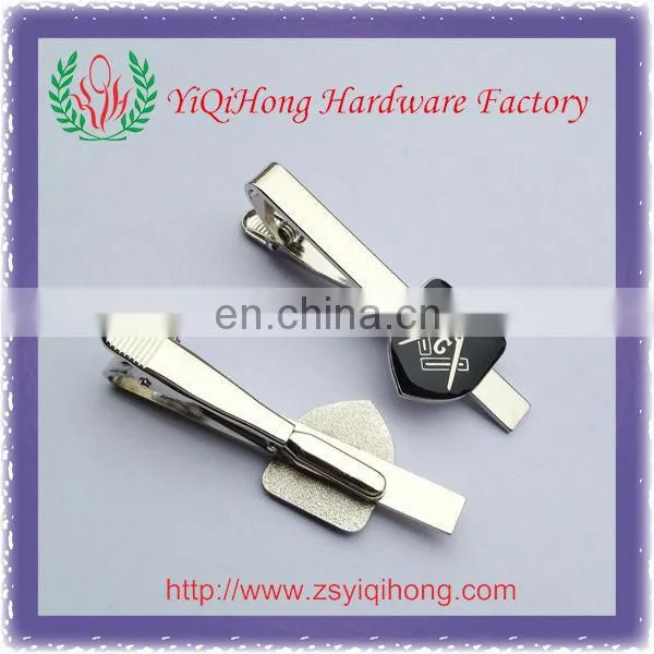 Silver metal tie clip