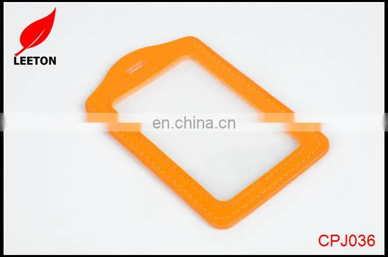 Factory supply transparent PU ID card holder