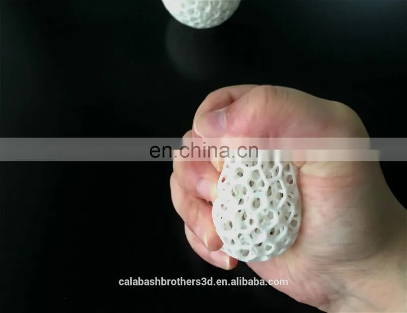 2020 Fashion 3D Printed Eco-Friendly Rubber TPU Design 3D Printing Dog Treat Toy Ball