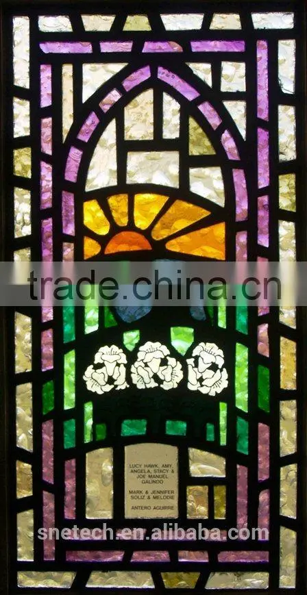 stained glass religious sysblom church window// MADE IN CHINA
