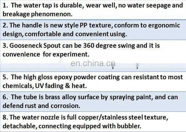 Factory price chemistry laboratory fitting water tap in Guangzhou,China