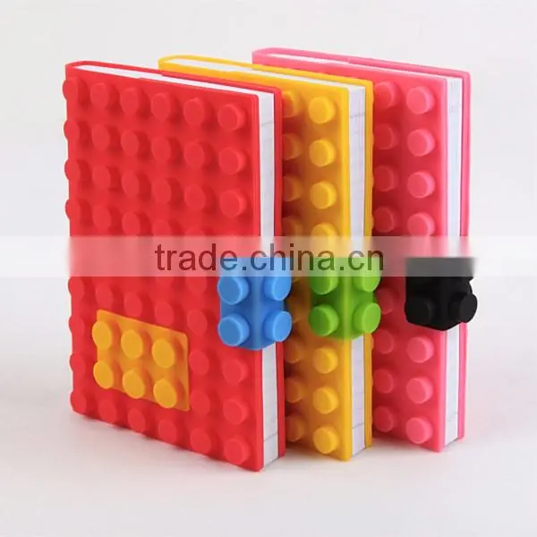 Pink Flat Diaries Logo Design Office & School Supplies Silicone Rubber Exercise Book Whloesale