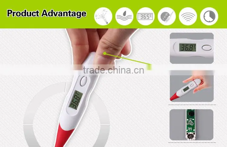 flexible tip ,durable human body fever digital thermometers with CE ,ISO ,FDA