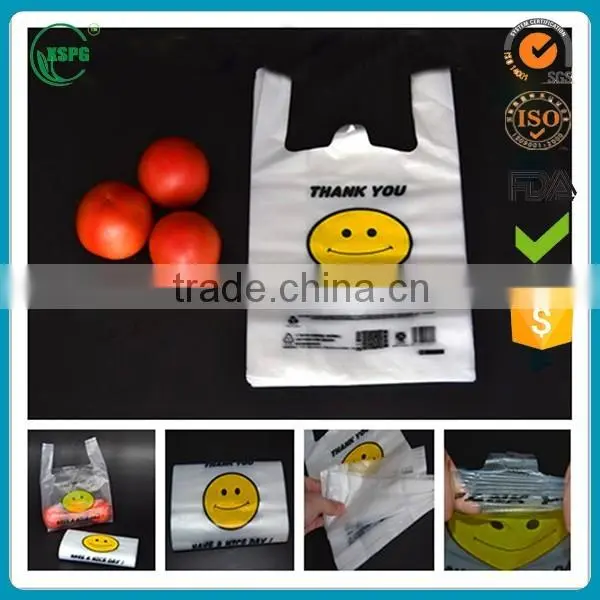 High Quality Custom T-shirt Disposable Shopping Bag