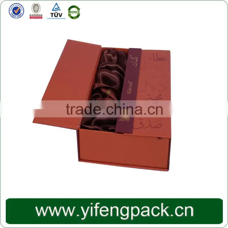 solid cheap pine paper wine gift box for sale