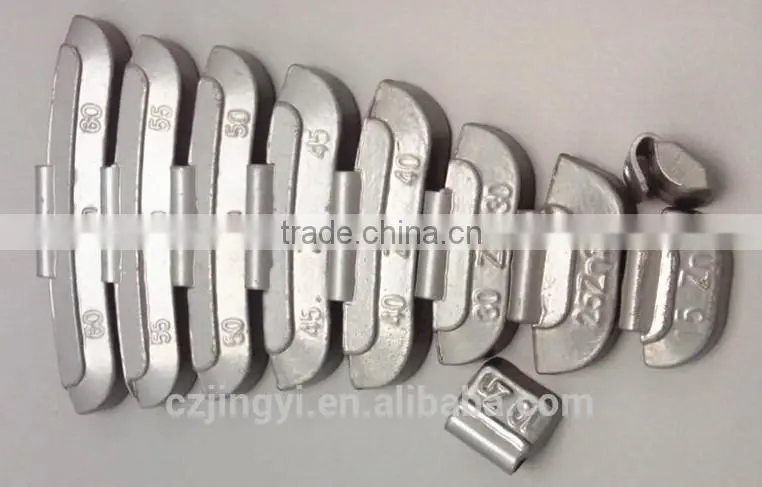 50g Zn zinc clip on wheel weight for steel rims