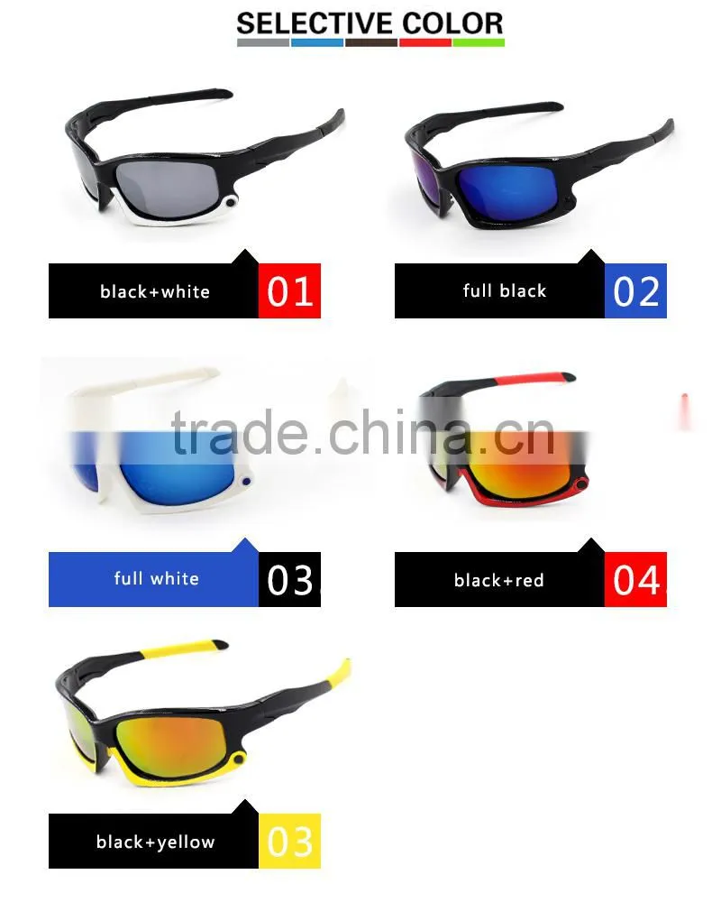 Lightweight pc frame anti-slip 100% anti-uv polarized sports glasses wholesale