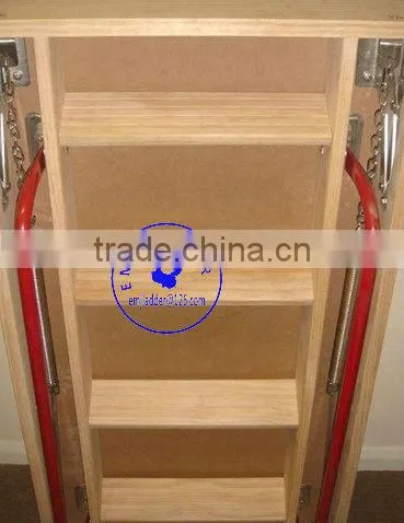 Deluxe Wooden Loft Ladder - 1100mm x 700mm Floor to ceiling heights up to 2.8m