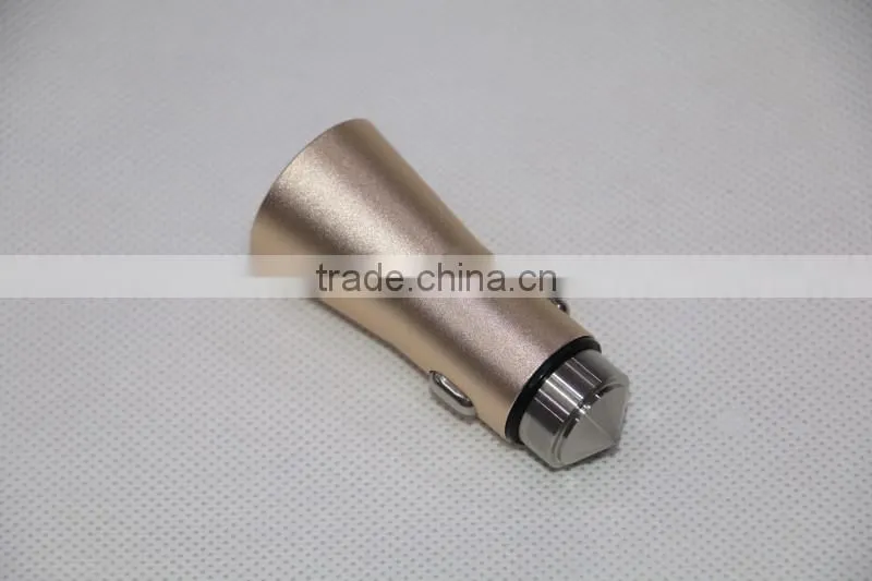 High quality with blister box OEM customized car charger 12V metal casing auto charger