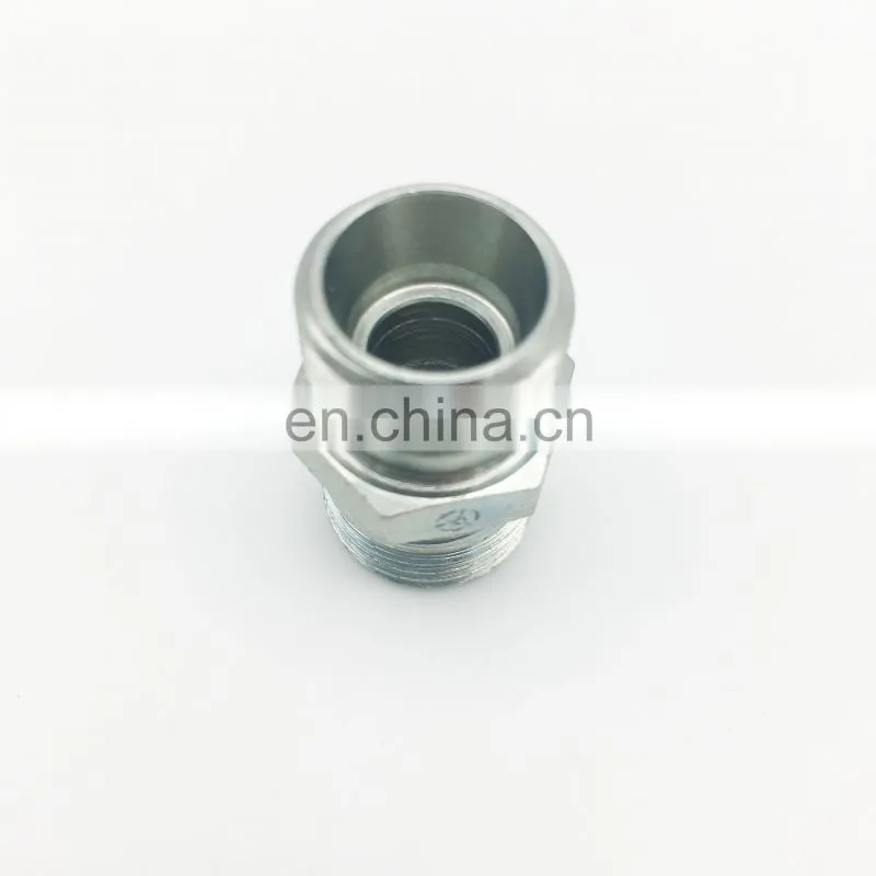 1/2 3/8 1/4 Carbon steel jic npt adapter hose fitting straight hydraulic hose connector