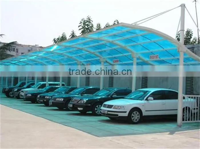 Solid space frame steel structure car canopy