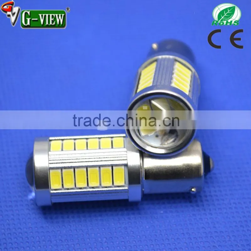Superbright New car led light ,10-30v non-polarity 33smd 5730 led bulb,ba15s auto led lamp