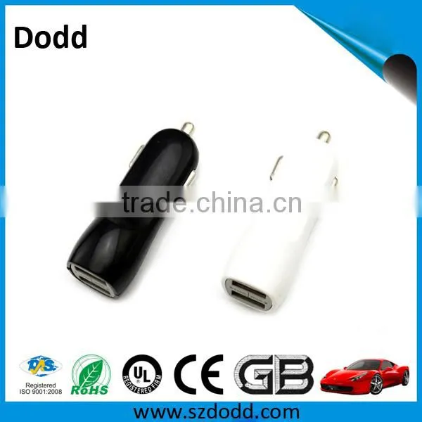 mini car charger,portable usb car charger,for mobile phone dual usb car charger