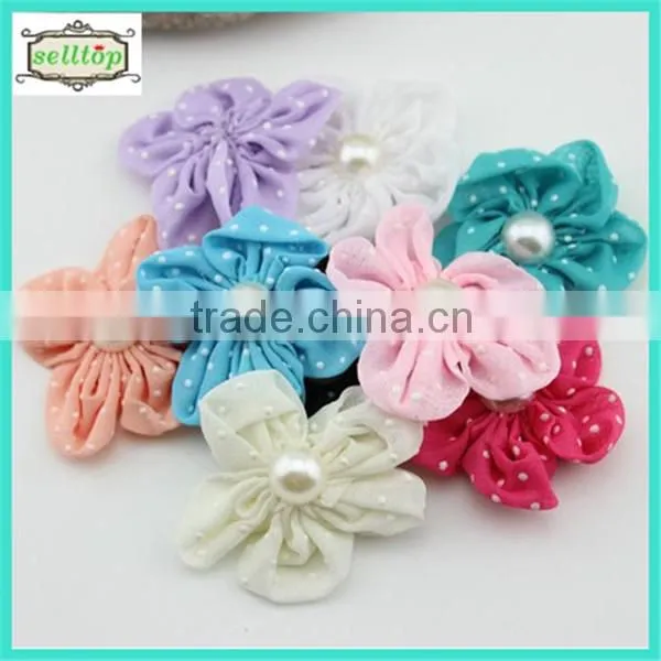 High quality 5cm ribbon flowers making plum blossom