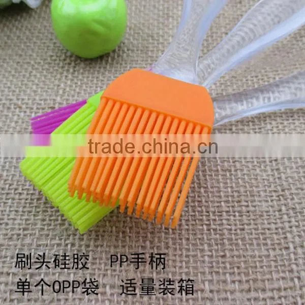 Best good colorful Non-stick portable bbq silicone oil brush,silicon paint grill brush