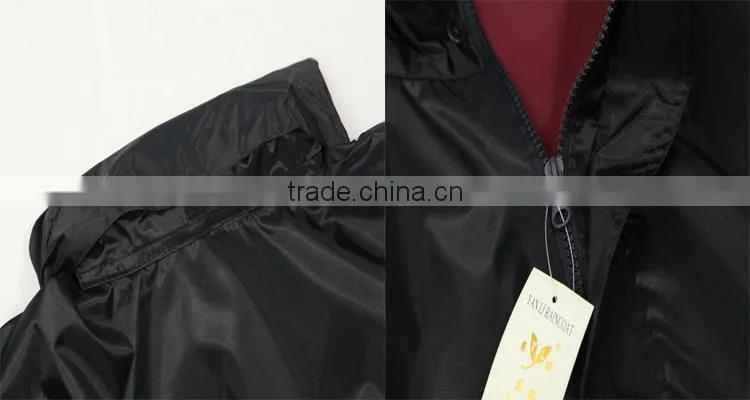 YANLI 100% waterproof, oxford poncho raincoat/rain poncho for adult