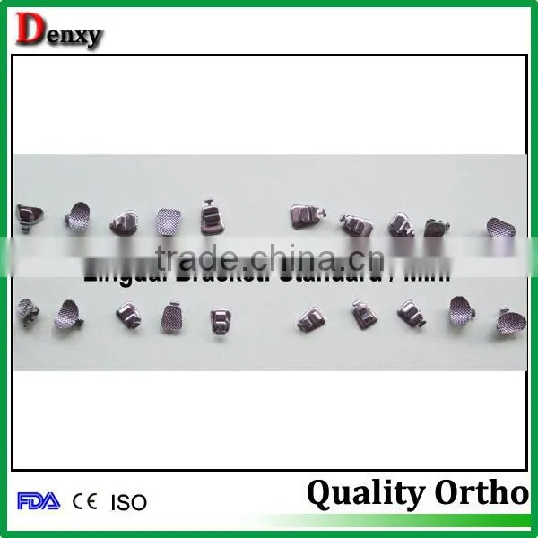 Orthodontic bondable lingual button mesh base lingual button